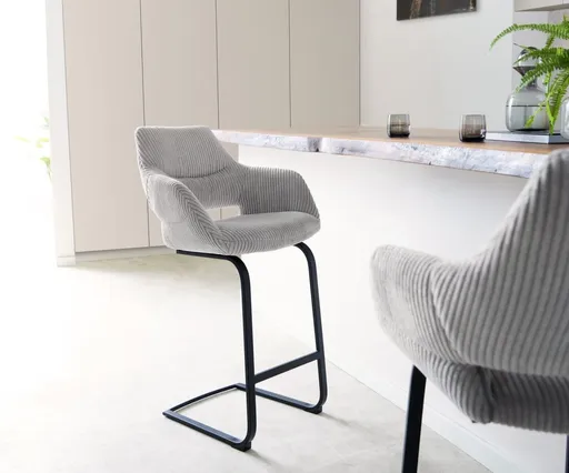 Barová židle Yago-Flex konzolová podnož plochá kov černá