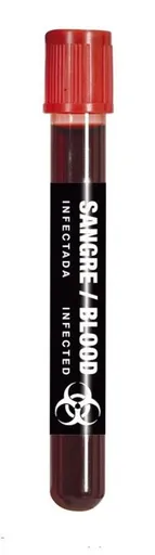 Zkumavka krve - umělá krev - 15ml - Halloween - GUIRCA