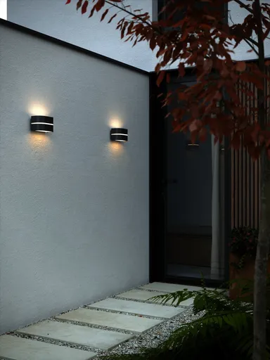 NORDLUX Sibelis venkovní nástěnné svítidlo černá 2418311003