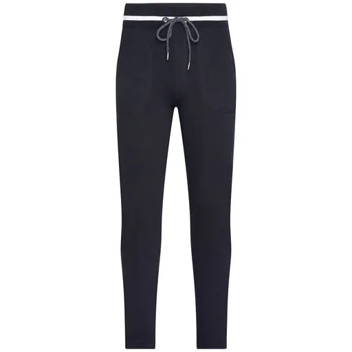 James & Nicholson (Daiber) Pánské tepláky s kontrastním pruhem JN780 - Tmavě modrá / bílá | L