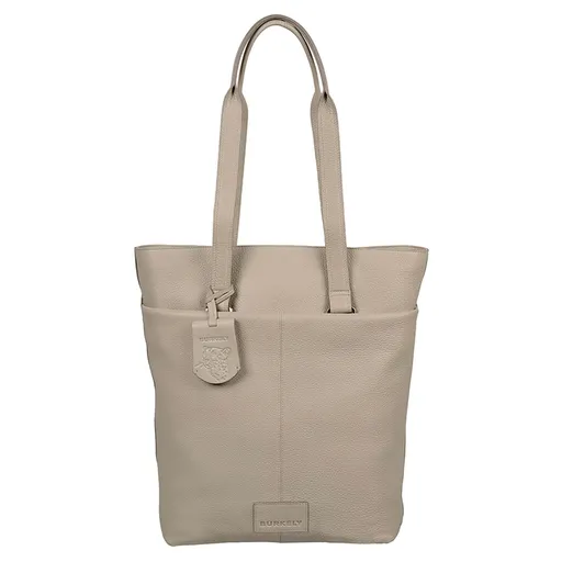 Dámská kožená batůžko kabelka Burkely Linda - světle šedá