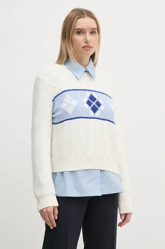 Svetr z vlněné směsi United Colors of Benetton