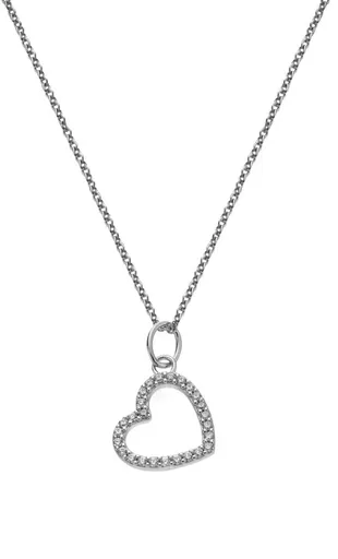 Hot Diamonds Stříbrný náhrdelník Srdíčko Silver Whisper SWP004