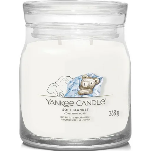 Yankee Candle Vonná svíčka střední Signature Soft Blanket, 368 g
