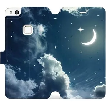 Flipové pouzdro na mobil Huawei P10 Lite - V145P Noční obloha s měsícem (5903226139514)
