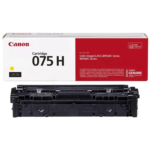 CANON 075H Y - originální toner, žlutý, 2500 stran