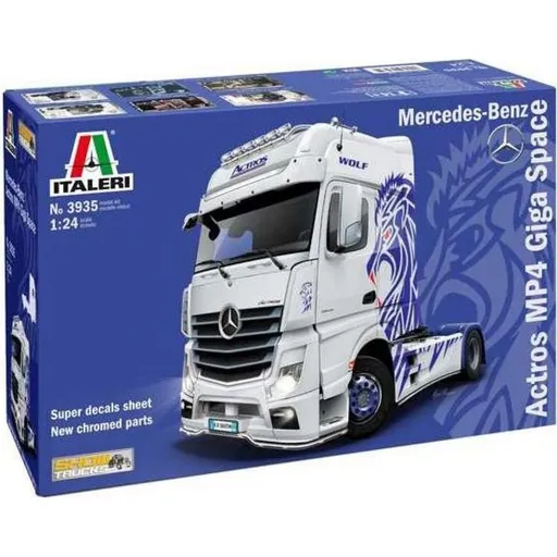 Italeri Model Kit truck 3935 Mercedes-Benz ACTROS MP4 Giga Space 1:24