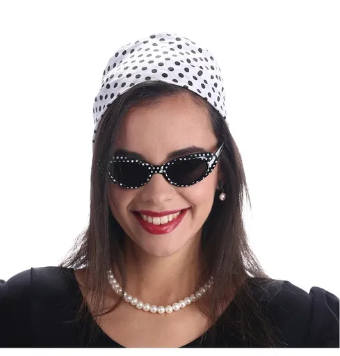 Chaks Černo-bílý tečkovaný set - 50. léta