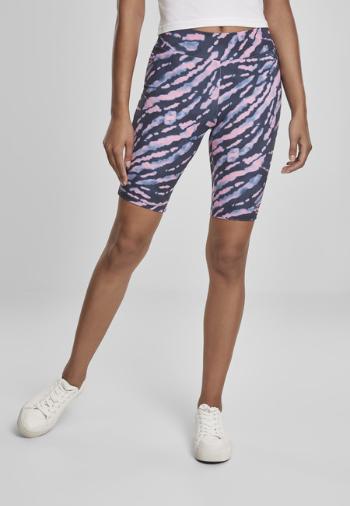 Urban Classics Ladies Tie Dye Cycling Shorts darkshadow/pink - S