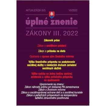 Aktualizácia III/5 2022 – Sociálne poistenie, Zákonník práce (9771335612992)