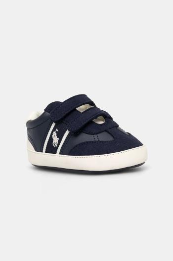 Dětské sneakers boty Polo Ralph Lauren HERITAGE COURT III T-TOE LAYETTE tmavomodrá barva, RL00988410