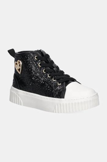 Dětské tenisky Michael Kors SKATE SPLIT 3 GLITTER černá barva, MK101080