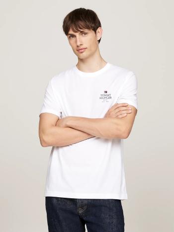 Tommy Hilfiger pánské bílé tričko - XL (YBR)