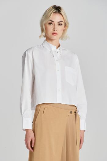 KOŠILE GANT REL CROPPED SHIRT WHITE