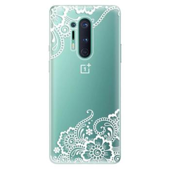 Odolné silikonové pouzdro iSaprio - White Lace 02 - OnePlus 8 Pro