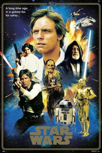 Plakát 61x91,5cm – Star Wars - 40th Anniversary Heroes