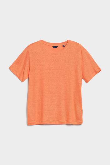 TRIČKO GANT LINEN SS T-SHIRT APRICOT ORANGE