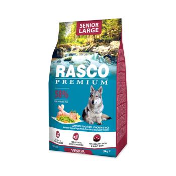 Rasco Premium Senior Large Kuře s rýží granule 3 kg