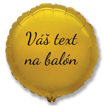 Godan Fóliový balón s textem - Zlatý kruh 45 cm