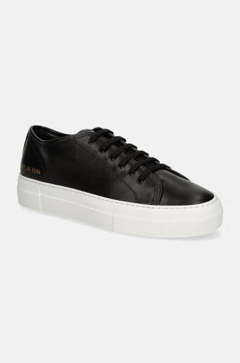 Kožené sneakers boty Common Projects Tournament Low Super in Leather černá barva, 4017