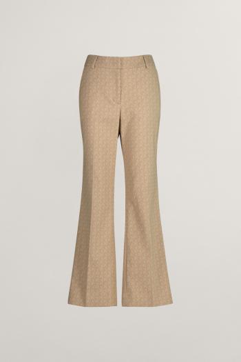 KALHOTY GANT MONOGRAM JACQUARD PANTS DARK KHAKI