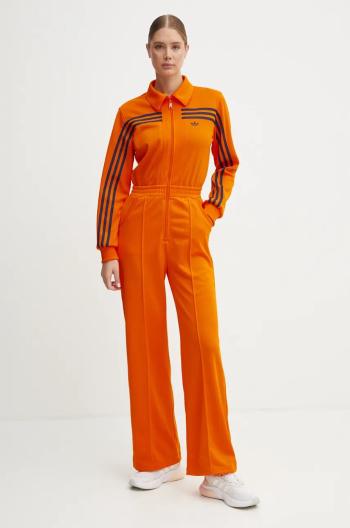 Overal adidas Originals oranžová barva, s límečkem, JN8311