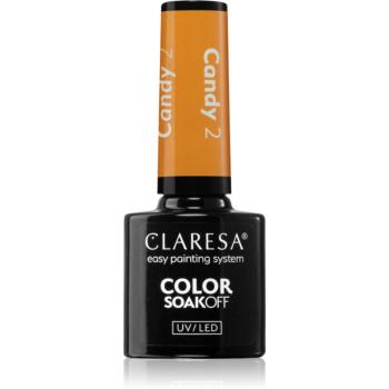 Claresa SoakOff UV/LED Color Candy gelový lak na nehty odstín 2 5 g