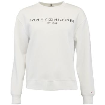 Tommy Hilfiger CHEST LOGO CREW NECK Dámská mikina, bílá, velikost