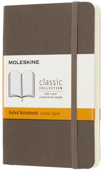 Moleskine - Zápisník měkký linkovaný hnědý S