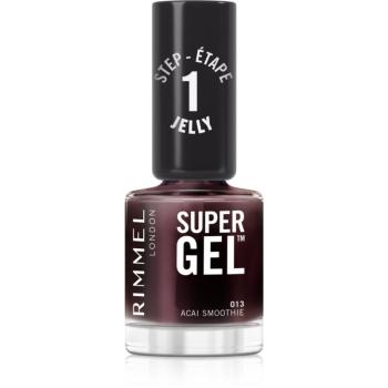 Rimmel Super Gel gelový lak na nehty bez užití UV/LED lampy odstín 013 Acai Smoothie 12 ml