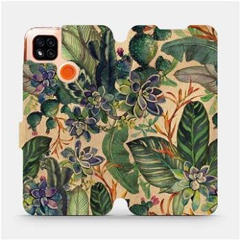 Flip pouzdro na mobil Xiaomi Redmi 9C - VP05S Sukulenty (5903516775484)