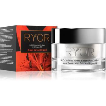 RYOR Argan Care with Gold noční krém se zlatem a arganovým olejem 50 ml