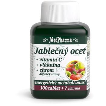 MedPharma Jablečný ocet + Vláknina + Chrom - 107 tbl. (8594045470543)