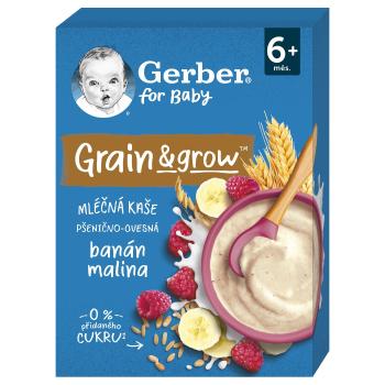 Gerber Mléčná kaše pšenično-ovesná banán a malina 200 g