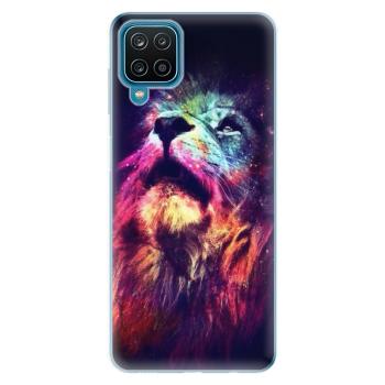 Odolné silikonové pouzdro iSaprio - Lion in Colors - Samsung Galaxy A12