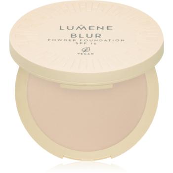 Lumene Blur kompaktní pudr a make-up 2 v 1 SPF 15 odstín No. 1 10 g