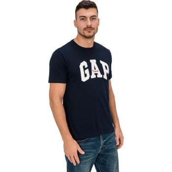 GAP LOGO ORIGINAL ARCH Pánské tričko, tmavě modrá, velikost