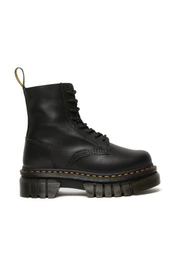 Farmářky Dr. Martens Audrick 8-Eye Boot dámské, černá barva, na plochém podpatku, DM27149001