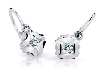 Cutie Jewellery Slušivé dětské náušnice z bílého zlata C2216-10-X-2 bílá