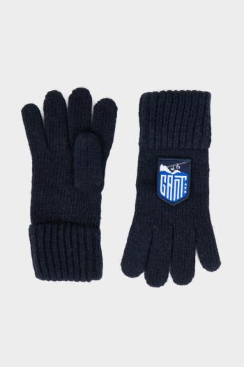 RUKAVICE GANT ALPINE BADGE KNIT GLOVES EVENING BLUE