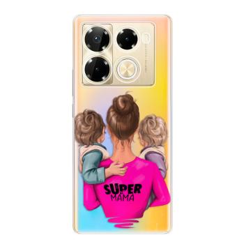 Odolné silikonové pouzdro iSaprio - Super Mama - Two Boys - Infinix Note 40 PRO / Note 40 PRO+ 5G