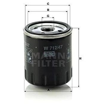 MANN-FILTER W712/47 (W712/47)