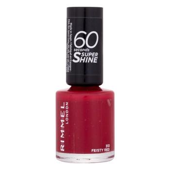 RIMMEL LONDON 60 Seconds Lak na nehty 313 Feisty Red 8 ml