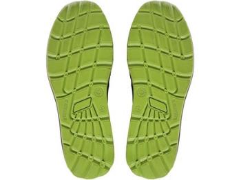 Obuv poltopánka CXS TEXLINE RAB S1, s oceľ.šp., čierno-zelená, veľ. 39