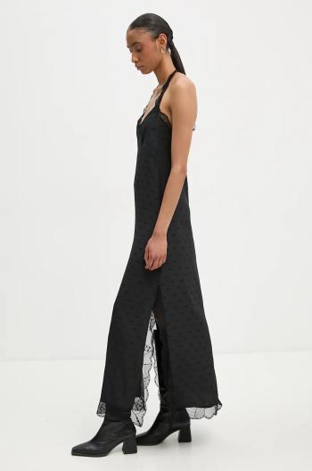 Hedvábné šaty ZADIG&VOLTAIRE černá barva, maxi, WWDR01334