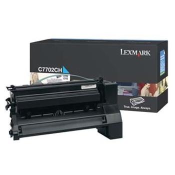 Lexmark C7702CH azurový (cyan) originální toner