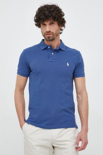 Bavlněné polo tričko Ralph Lauren tmavomodrá barva, 710536856