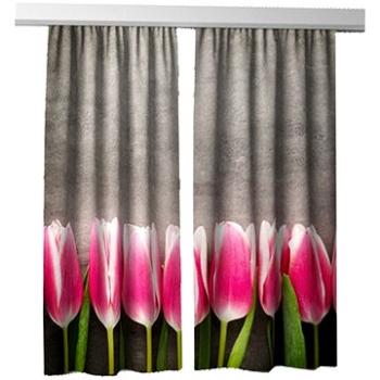 MyBestHome 3D dekorační závěs 214V TULIPS 2x160x250 cm set 2 kusy (8596212007903)