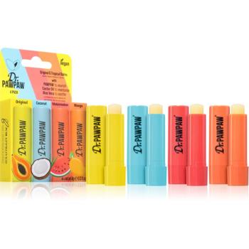 Dr. Pawpaw Flavoured Balm sada na rty s ovocnou příchutí 4x4 g