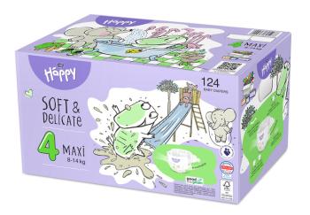 2x BELLA HAPPY Baby Pleny jednorázové Maxi Box 8-14 kg 62 ks